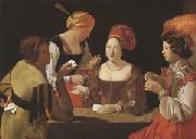 LA TOUR, Georges de The Cheat with the Ace of Diamonds (mk05) china oil painting artist